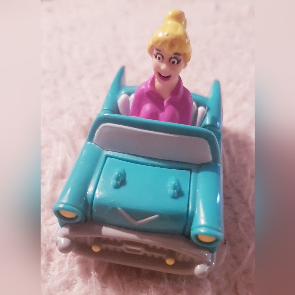 1991 Betty Cooper Figure Toy Car Archie Comics Burger King Pull and Go Vintage